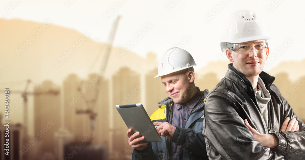 civil engineer at the construction site civil engineer at the construction site