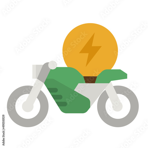 EV flat icon
