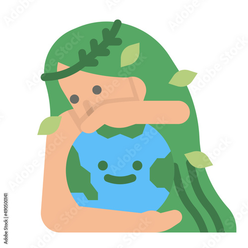 gaia flat icon