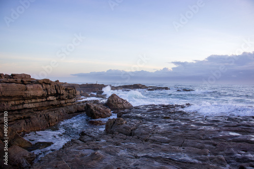 Seascape view of the south coast in South Africa