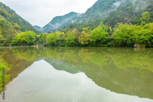 The scenery of Langxie Mountain in Chuzhou, Anhui Province, China photo