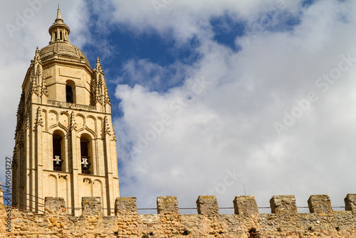 Catedral o Cathedral en la ciudad de Segovia, comunidad autonoma de Castilla Y Leon, pais de España o Spain photo