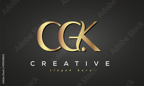 CGK creative luxury logo design	 photo
