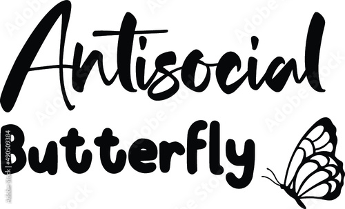 Antisocial Butterfly SVG	