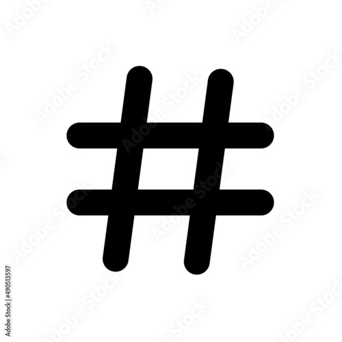 Hashtags Icon JPG. High quality black style vector icons