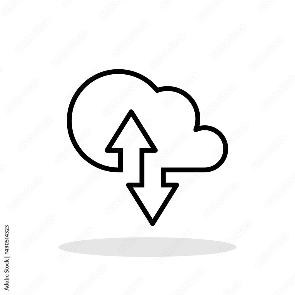 Data Host icon in flat style. Hosting symbol for your web site design, logo, app, UI Vector EPS 10. Data Host icon in flat style. Hosting symbol for your web site design, logo, app, UI Vector EPS 10.