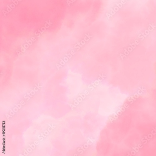 ピンク ぼかし 水彩風 壁紙 © 瞳 岡田