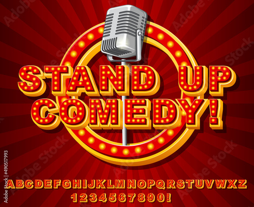 A set of English alphabet game show style