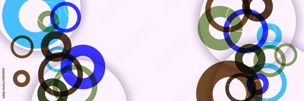 circle abstract colorful memphis wide banner design background circle abstract colorful memphis wide banner design background