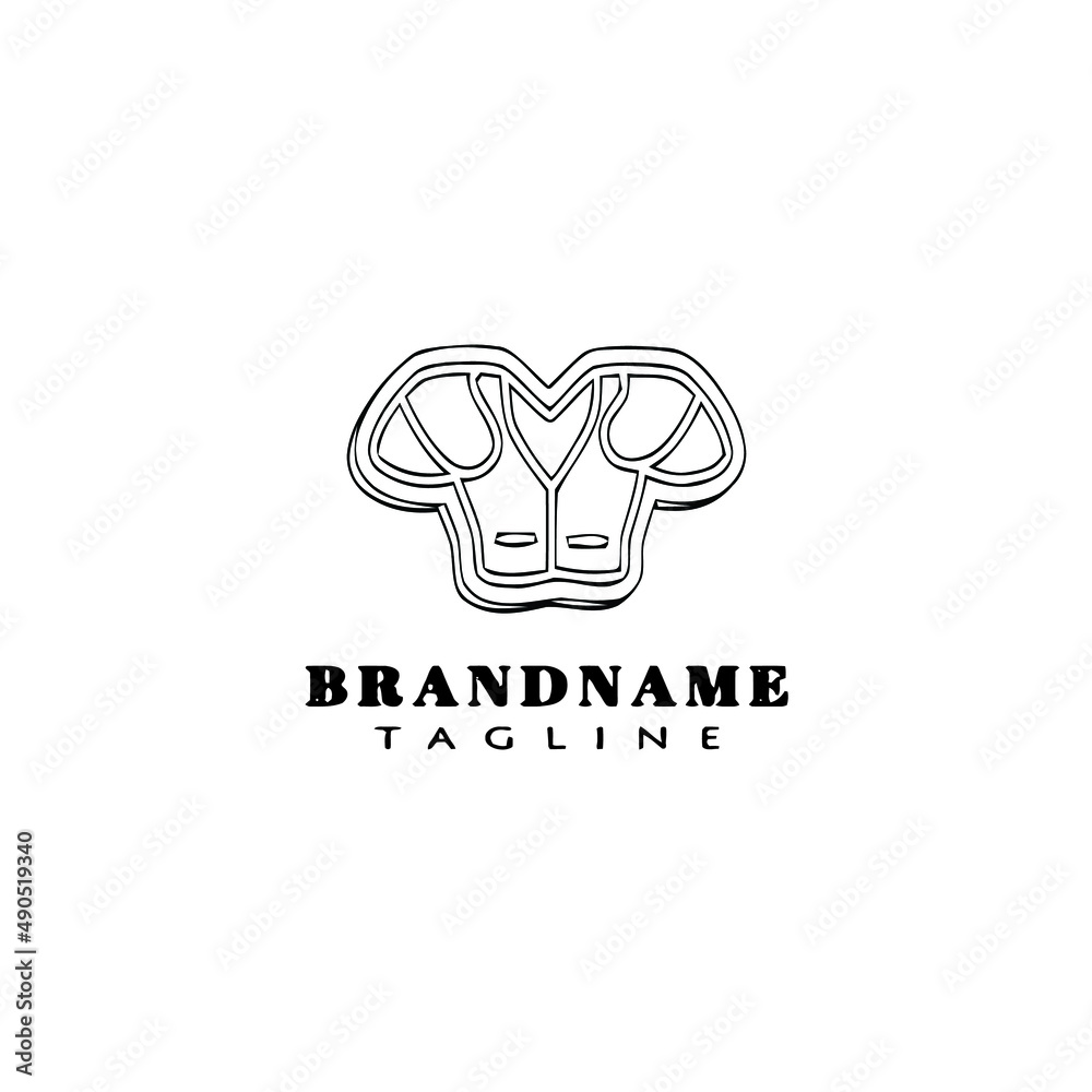 Obraz premium american football pads logo icon design template vector illustration