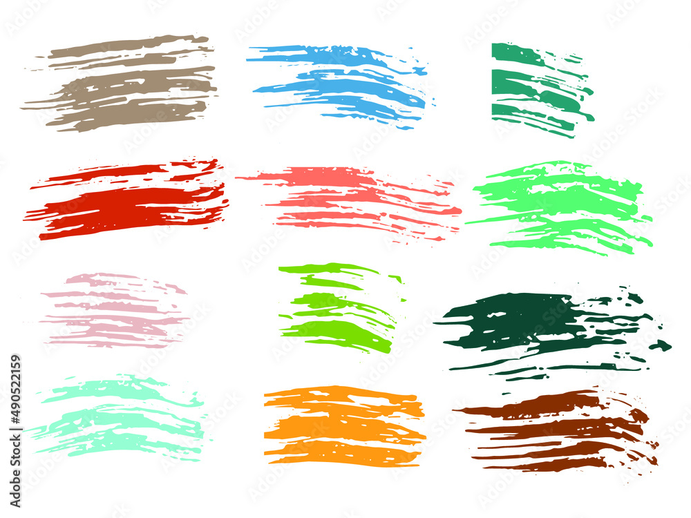 brush color stroke brush color stroke