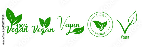 vegan icon, logo vector illustration