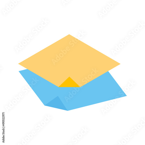 Two crumpled squared paper stickers for memo writing isometric vector illustration. Sticky notes with agenda information remember message supplies notebook important paperwork accessories
