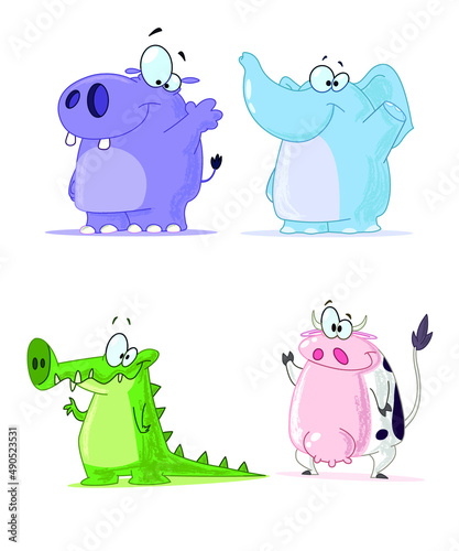 cute animals cartoon