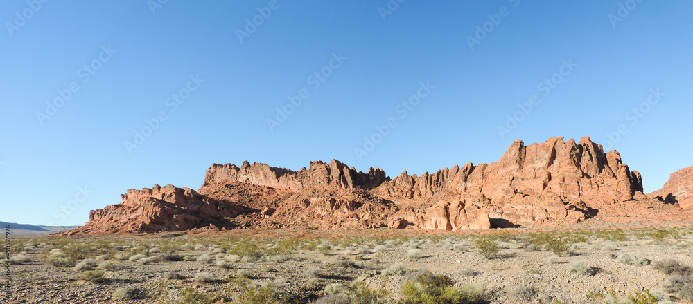 Beautiful mountains located in the Valley of Fire