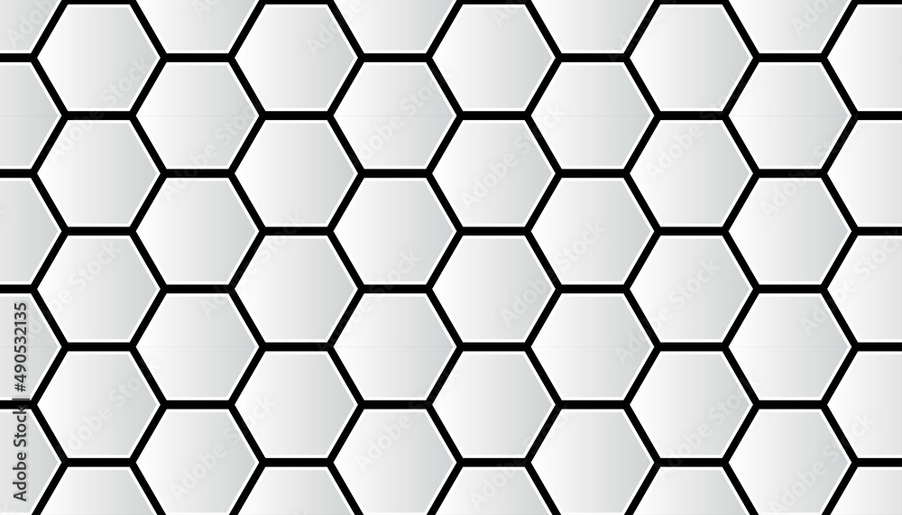 hexagon-pattern-on-the-gray-background-stock-vector-adobe-stock