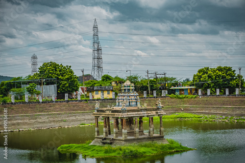 Thiruneermalai is known for Sri Ranganathar Perumal Temple Tank on a hill & down on Sri Neervanna Perumal. Pallavaram area. It is one of the 108 divyadesams. Tamilnadu's one of the (megalithic sites). © Snap Royce Photo Co.