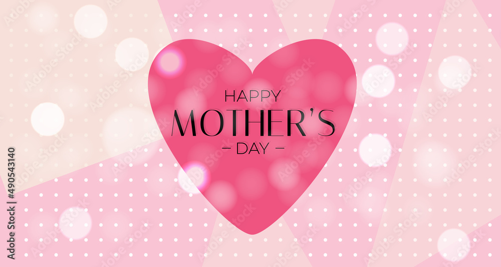 Thanks for everything, Mom. Happy Mother's Day Cute Background with Flowers. Illustration