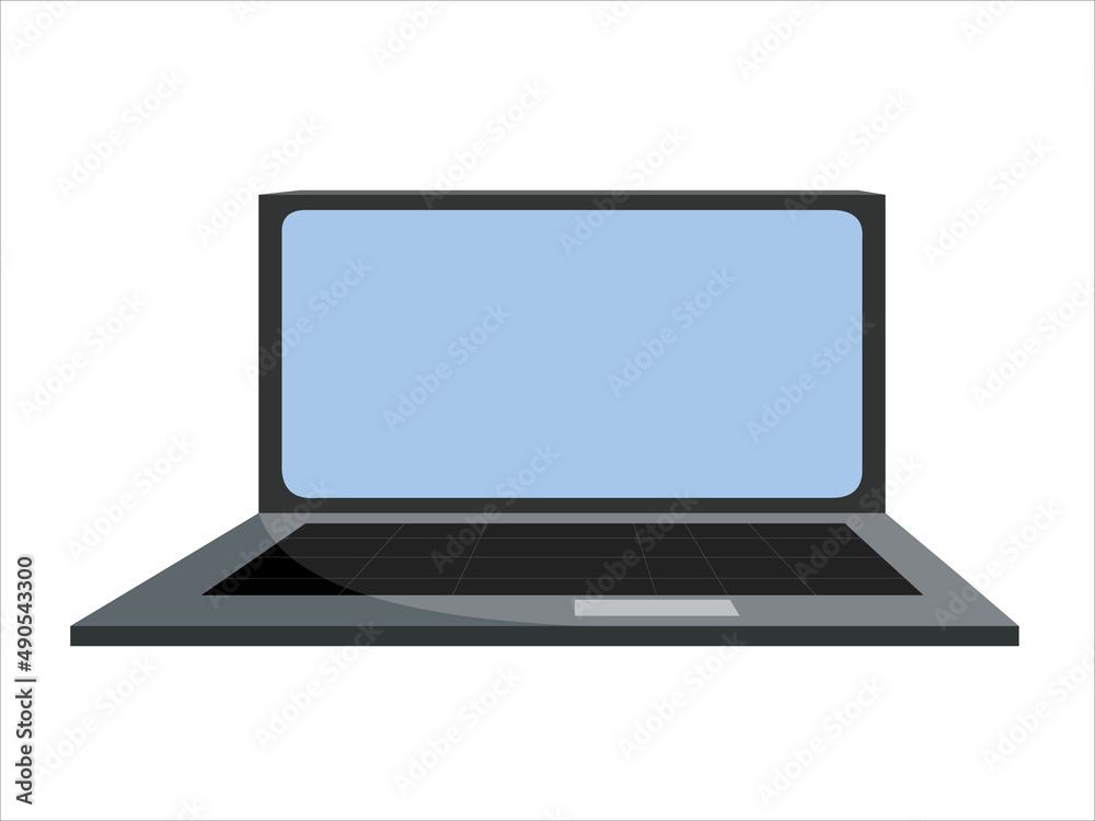 Laptop Computer Illustrated Stock Illustration Laptop Computer Illustrated Stock Illustration