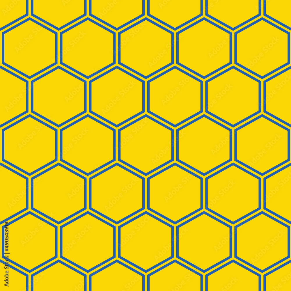 Vector seamless pattern background blue and yellow Ukraine flag colors.