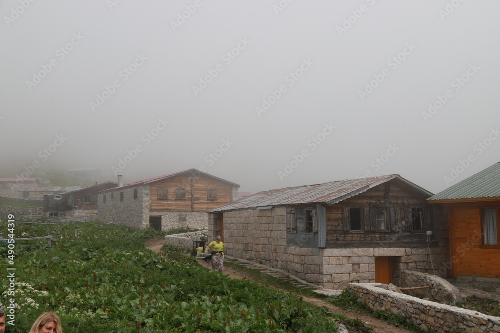 A beautiful landscape from the Elevit plateau  of Rize in Black Sea region of Turkey.