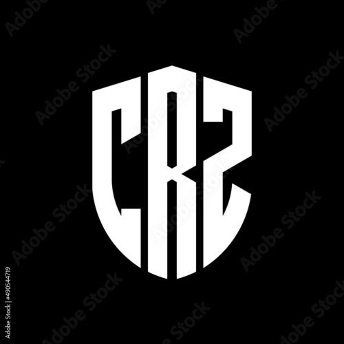 CRZ letter logo design. CRZ modern letter logo with black background. CRZ creative  letter logo. simple and modern letter logo. vector logo modern alphabet font overlap style. Initial letters CRZ  photo