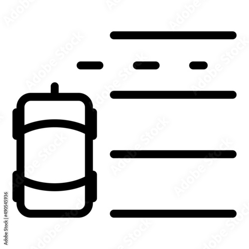 Car parking zone icon outline vector. Park garage. Space vehicle
