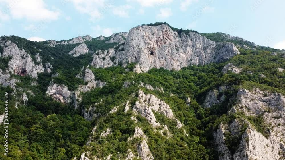 View of the massive mountain range on which the old church stands 0 View of the massive mountain range on which the old church stands 0