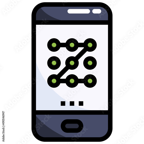 LOCK PATTERN filled outline icon,linear,outline,graphic,illustration