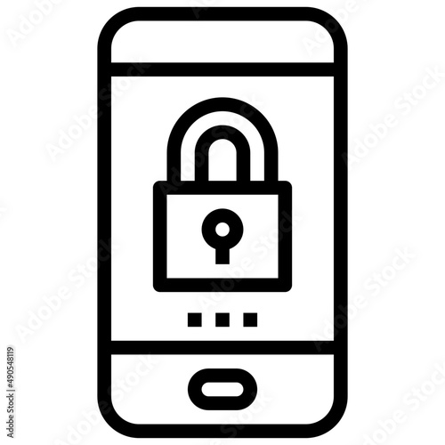 LOCK line icon,linear,outline,graphic,illustration