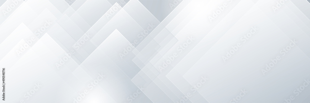 Vector abstract graphic design banner pattern background template. White abstract banner background