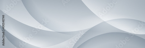 Vector abstract graphic design banner pattern background template. White abstract banner background