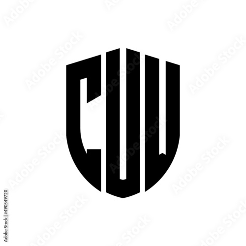 CVW letter logo design. CVW modern letter logo with black background. CVW creative  letter logo. simple and modern letter logo. vector logo modern alphabet font overlap style. Initial letters CVW   photo