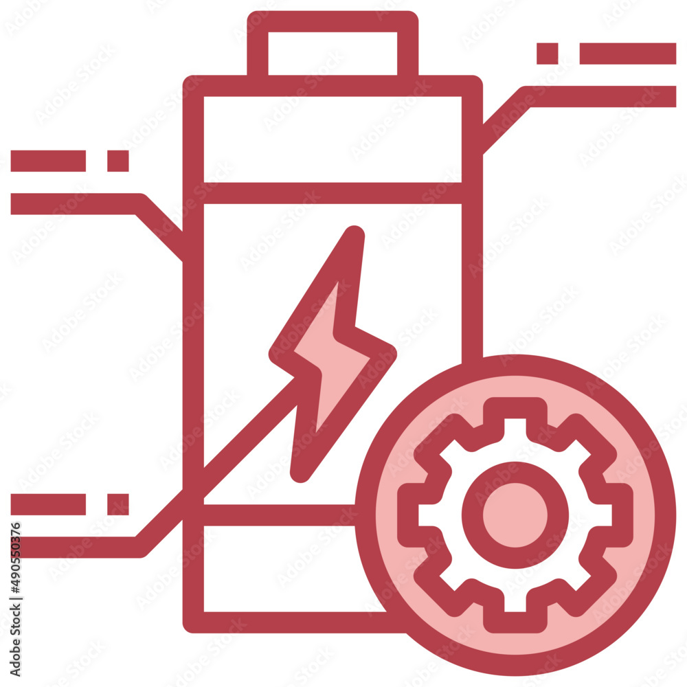 SETTING red line icon,linear,outline,graphic,illustration SETTING red line icon,linear,outline,graphic,illustration