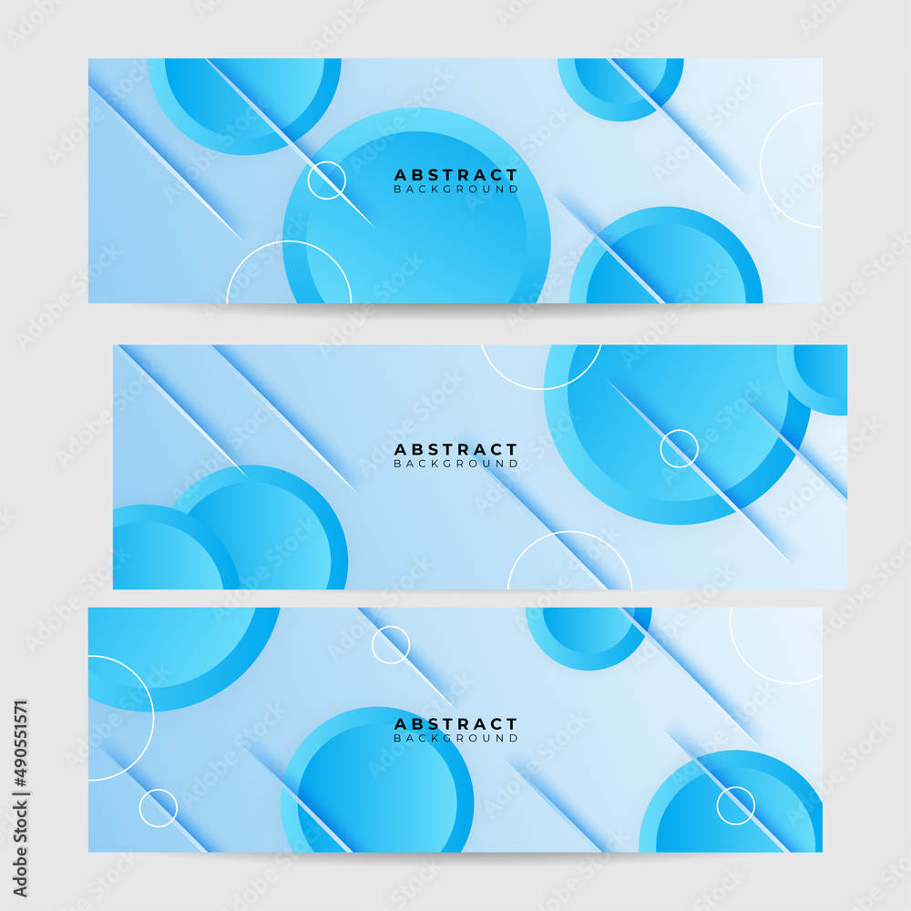 Vector abstract graphic design banner pattern background template. Blue abstract banner background