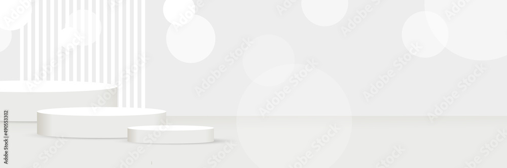 Vector abstract graphic design banner pattern background template. White abstract banner background Vector abstract graphic design banner pattern background template. White abstract banner background