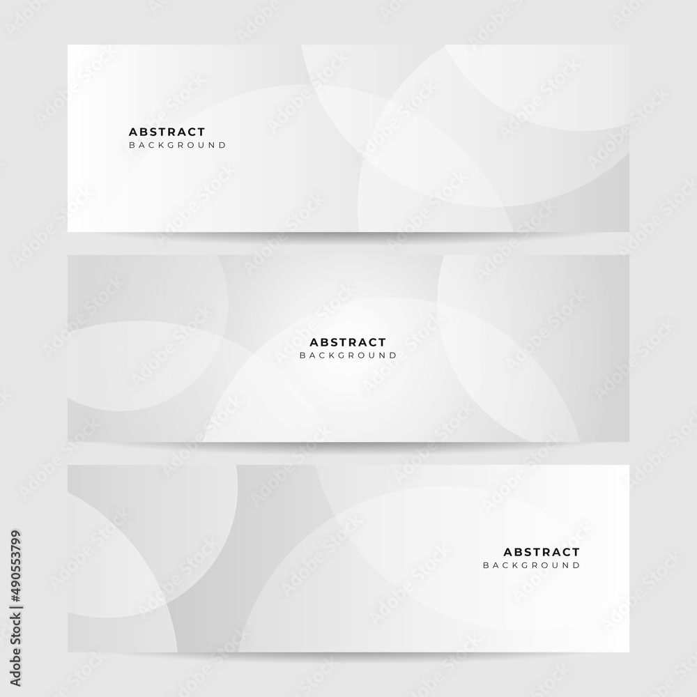 Fototapeta premium Vector abstract graphic design banner pattern background template. White abstract banner background