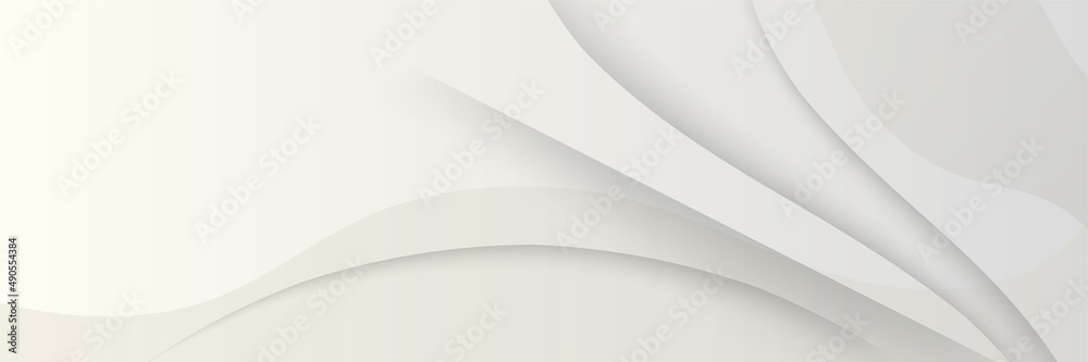 Vector abstract graphic design banner pattern background template. White abstract banner background Vector abstract graphic design banner pattern background template. White abstract banner background