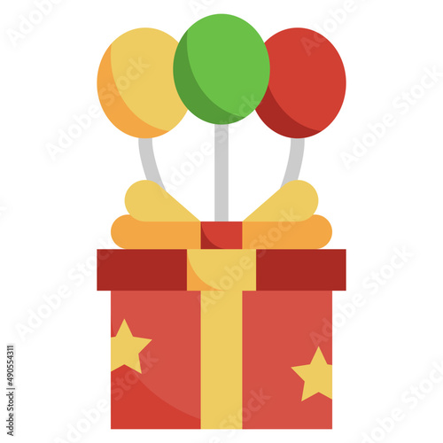 BALLOON flat icon,linear,outline,graphic,illustration