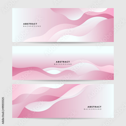 Vector abstract graphic design banner pattern background template. Pink abstract banner background