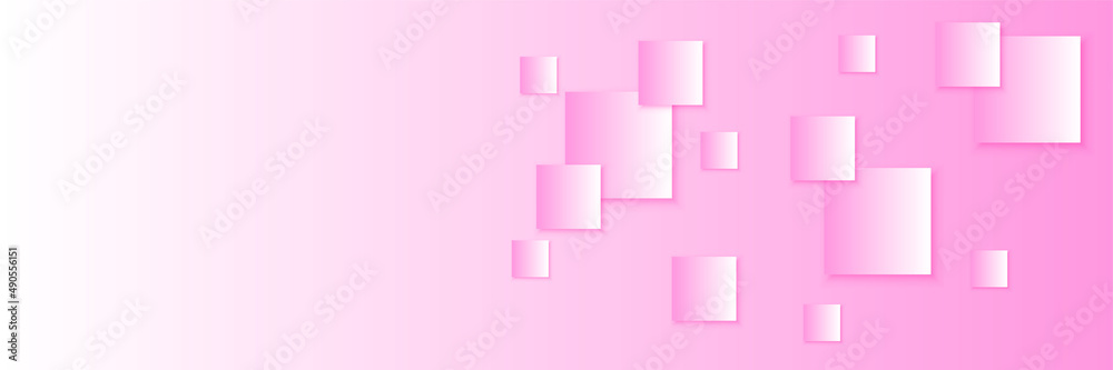 Fototapeta premium Vector abstract graphic design banner pattern background template. Pink abstract banner background