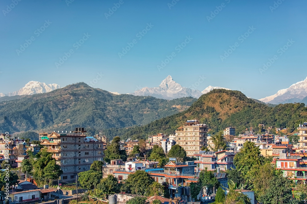 Himalayan landscape view from Pokhara