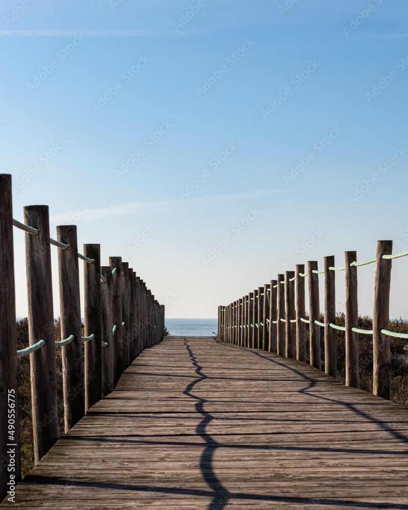 Fototapeta premium Chemin sur la plage.