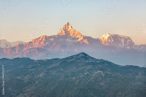 Himalayan landscape viewed from the Annapurna Conservation Area