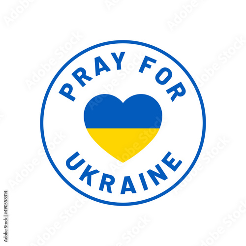 I stand with Ukraine Banner text with Ukraine flag. International protest, Stop the war against Ukraine. Vector illustration