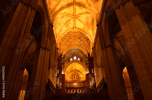 Sevilla; Spain - august 28 2019 : cathedral