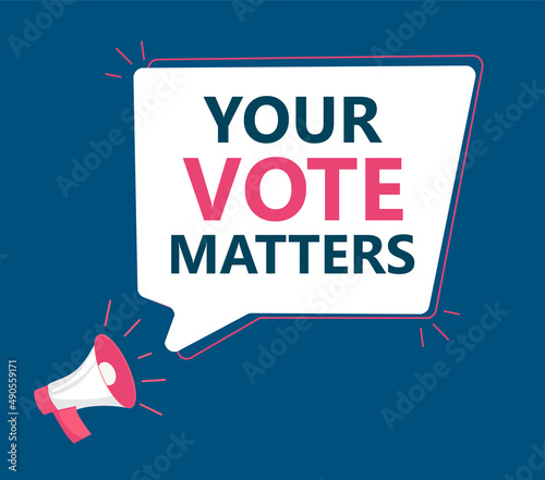 your vote matters, voting, election day, vector design
