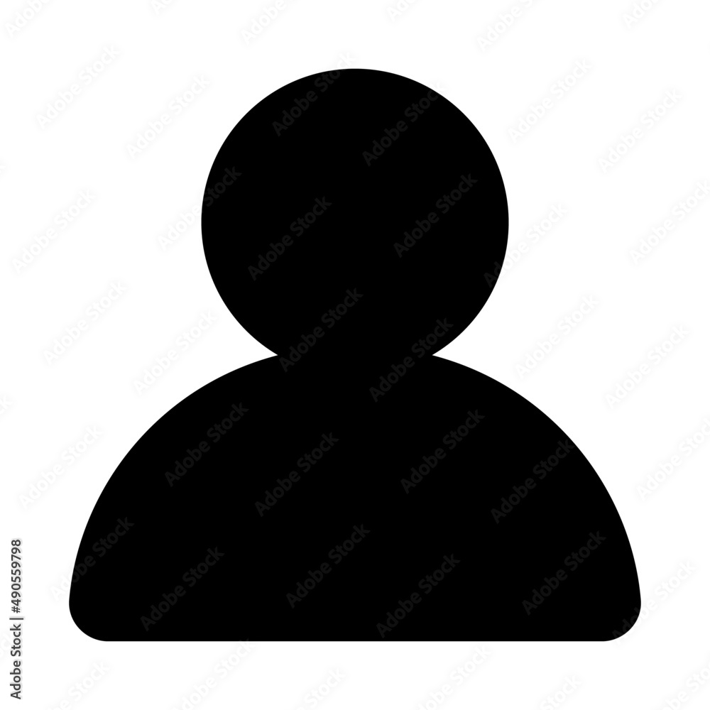 user icon in filled icon style for mobile app user icon in filled icon style for mobile app