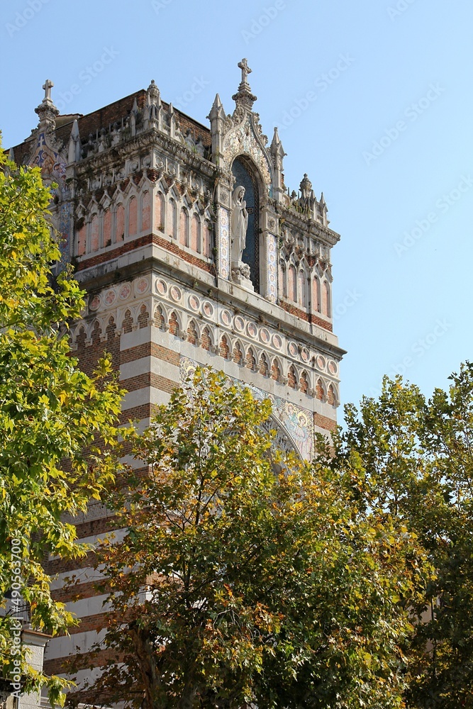 Our Lady Lourdes church, city of Rijeka, Croatia, church building, listed building, architectural style, church facade