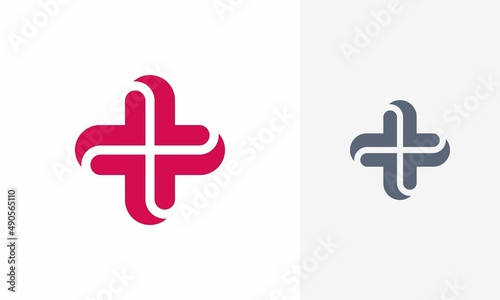 medical plus logo design. medical plus icon, logo design template